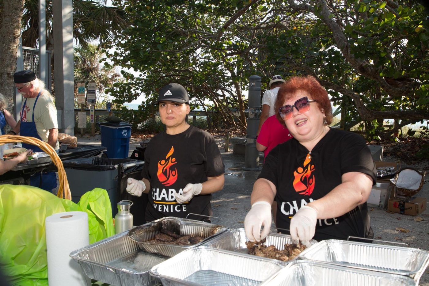 Chanukah volunteers at work