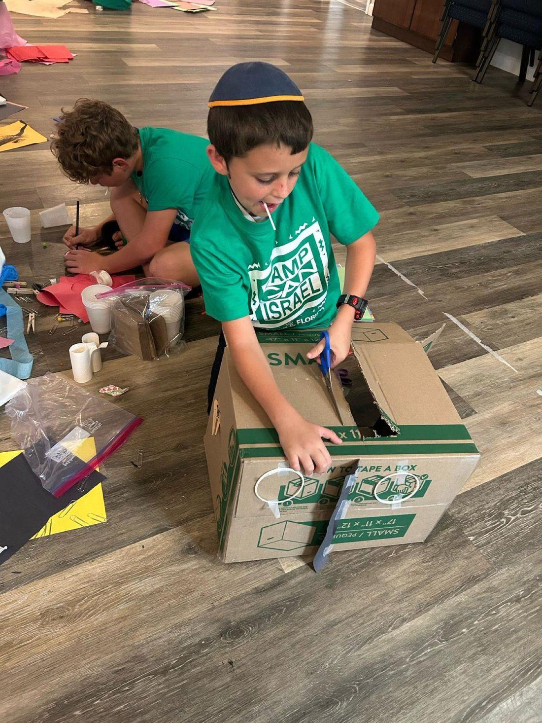 A teen volunteering on a community service project