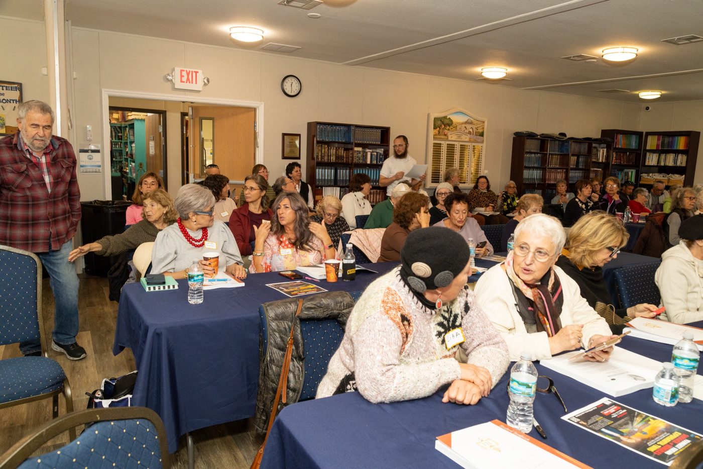 Community members together at Chabad